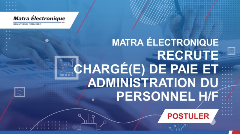 Chargé(e) de Paie et Administration du Personnel H/F