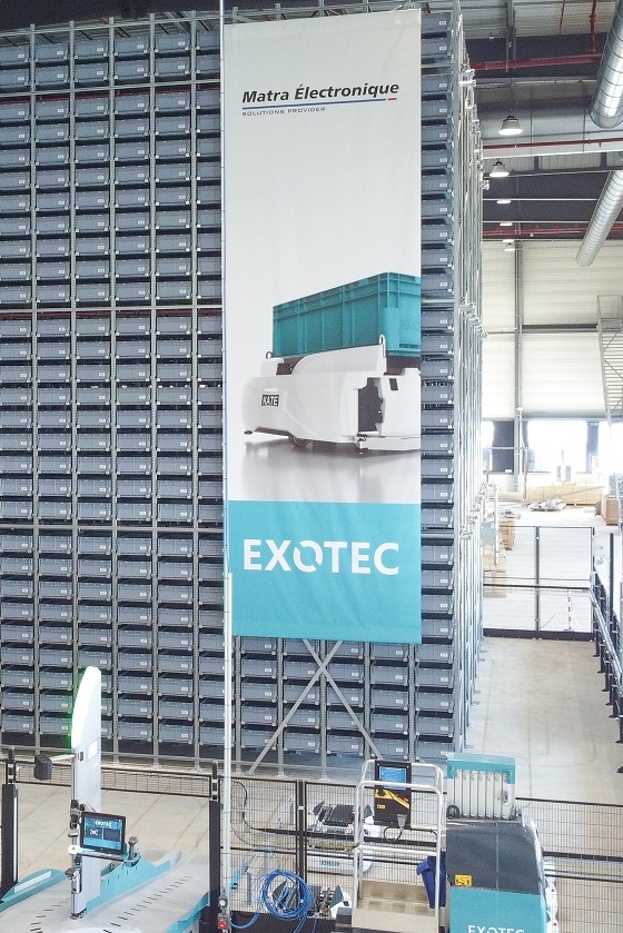 Matra Electronique équipe son usine du futur des solutions d’Exotec®